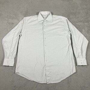 Brooks Brothers Shirt Mens 16 35 Thomas Mason Madison Fit Plaid Button Up Dress